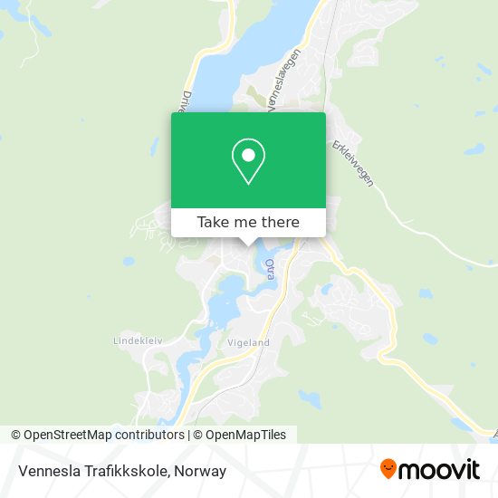 Vennesla Trafikkskole map