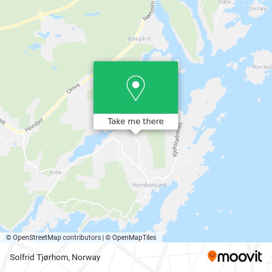 Solfrid Tjørhom map