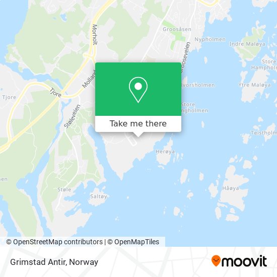 Grimstad Antir map