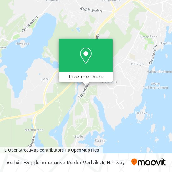 Vedvik Byggkompetanse Reidar Vedvik Jr map