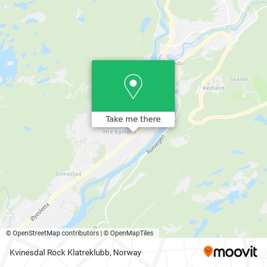 Kvinesdal Rock Klatreklubb map