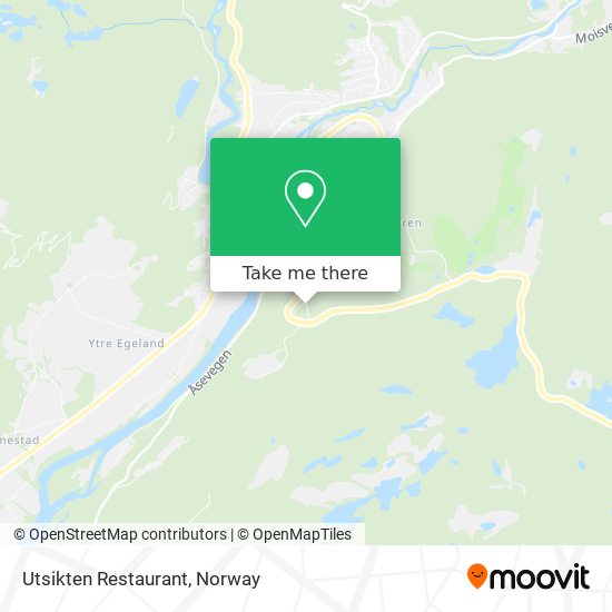 Utsikten Restaurant map