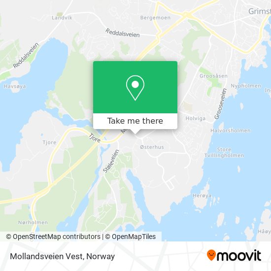 Mollandsveien Vest map