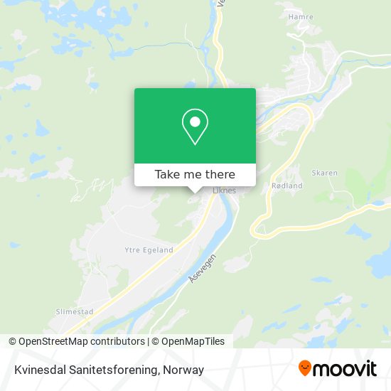 Kvinesdal Sanitetsforening map