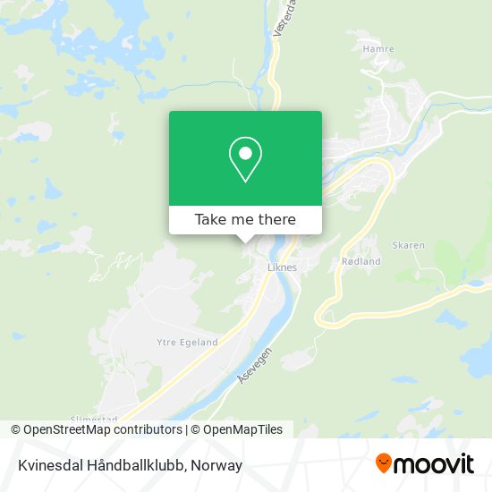 Kvinesdal Håndballklubb map