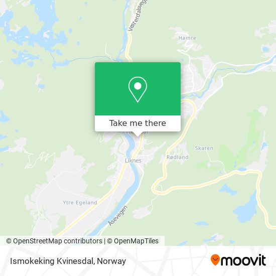 Ismokeking Kvinesdal map