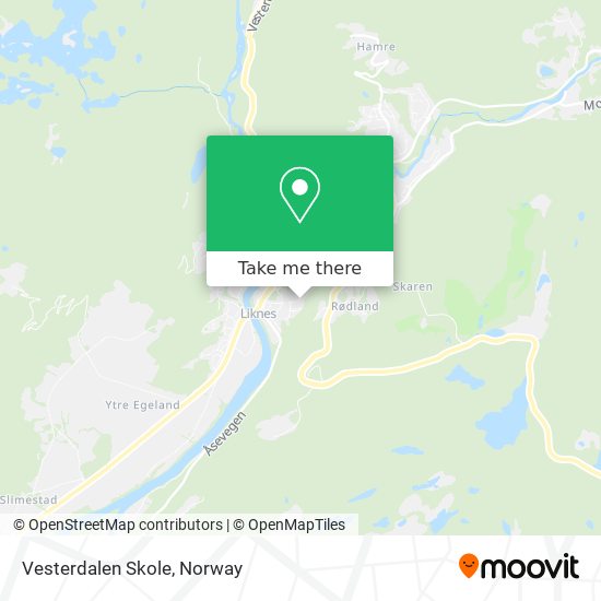 Vesterdalen Skole map