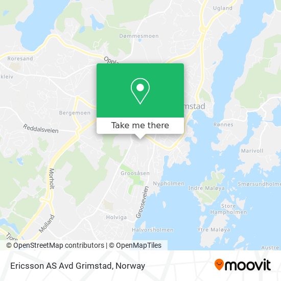 Ericsson AS Avd Grimstad map