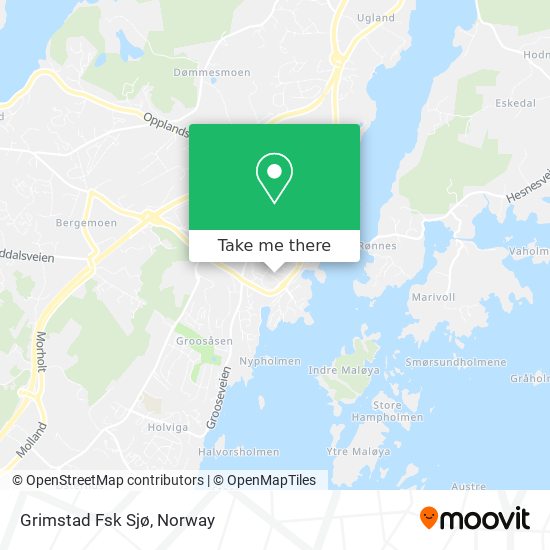 Grimstad Fsk Sjø map