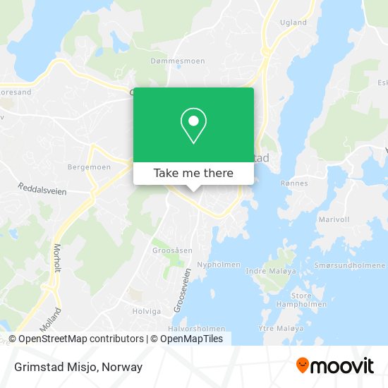 Grimstad Misjo map