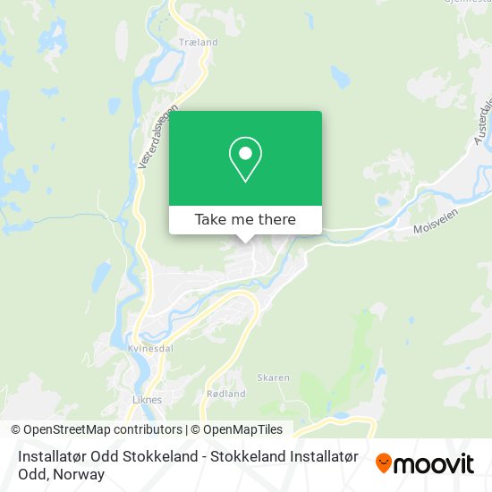 Installatør Odd Stokkeland - Stokkeland Installatør Odd map