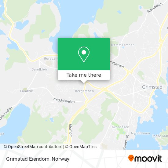 Grimstad Eiendom map