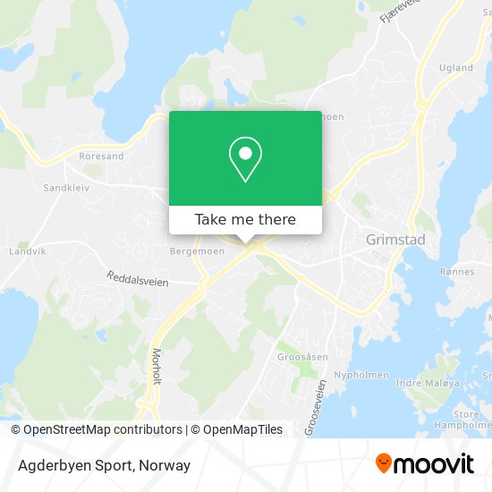 Agderbyen Sport map