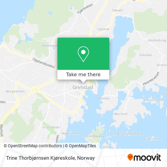 Trine Thorbjørnsen Kjøreskole map