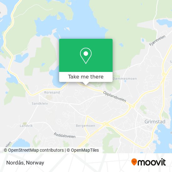 Nordås map