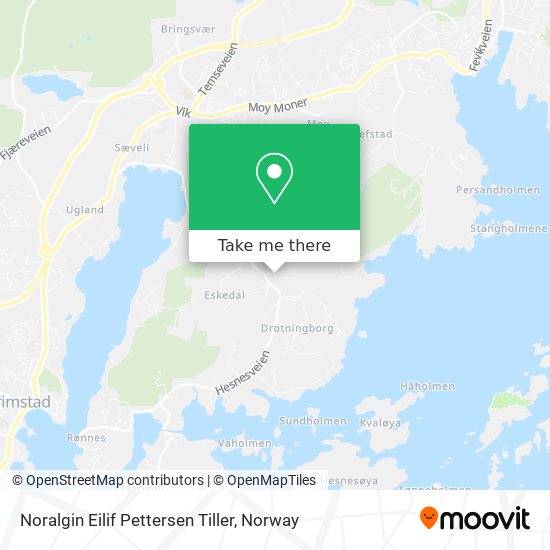Noralgin Eilif Pettersen Tiller map