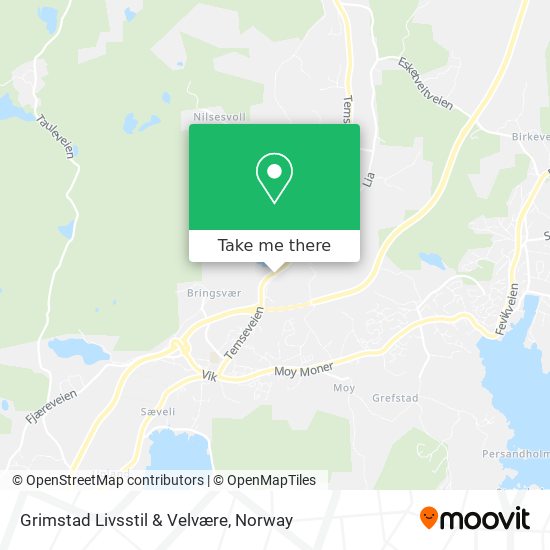 Grimstad Livsstil & Velvære map