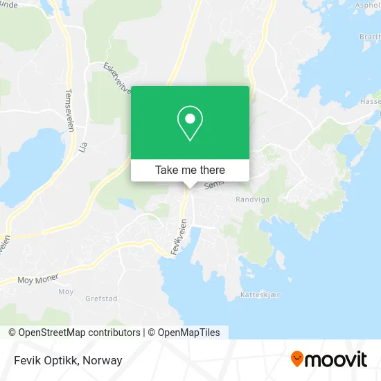Fevik Optikk map