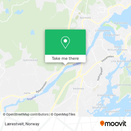 Lærestveit map