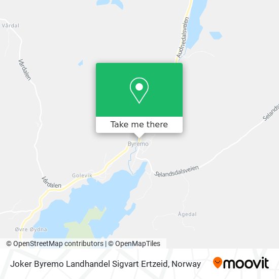 Joker Byremo Landhandel Sigvart Ertzeid map
