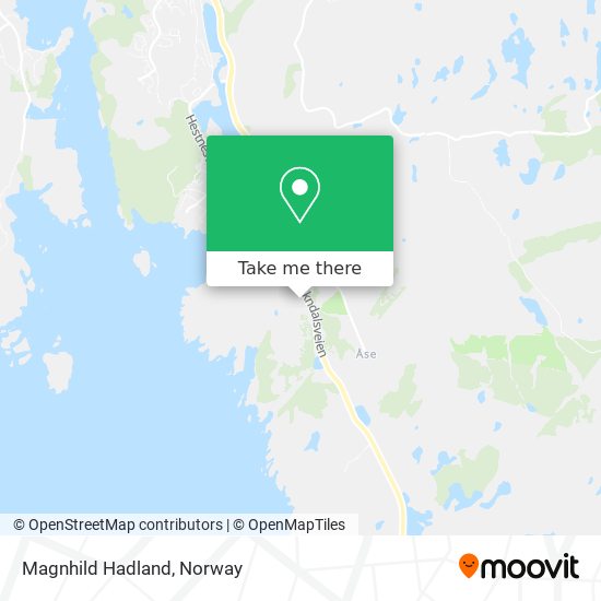 Magnhild Hadland map