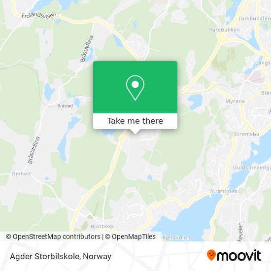 Agder Storbilskole map