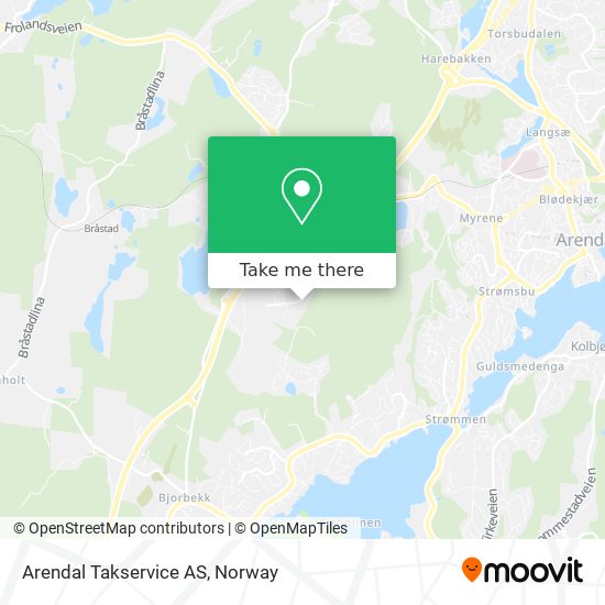 Arendal Takservice AS map