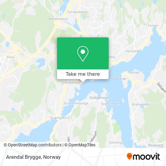 Arendal Brygge map