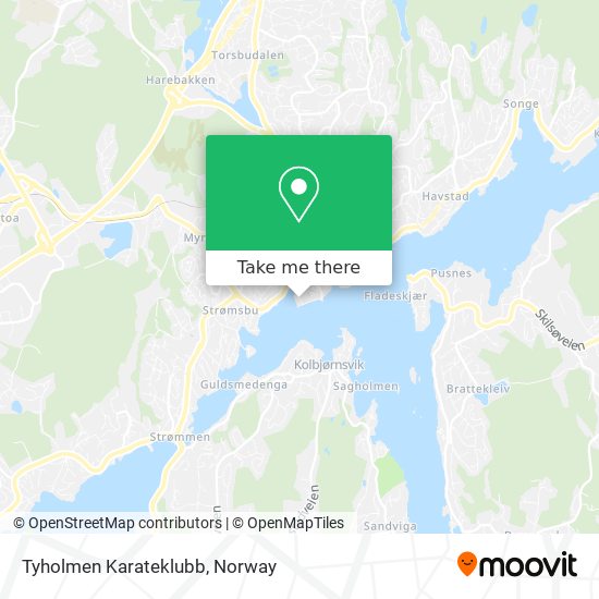 Tyholmen Karateklubb map