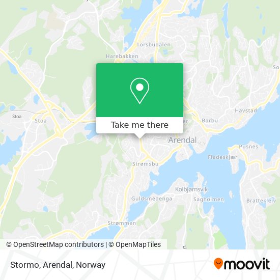 Stormo, Arendal map