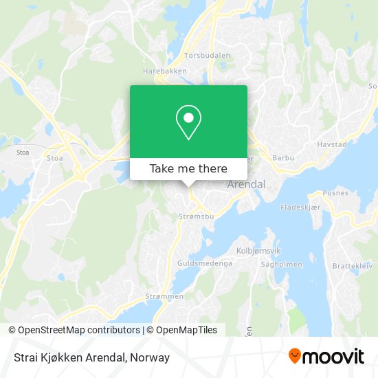 Strai Kjøkken Arendal map