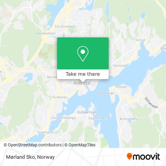 Mørland Sko map