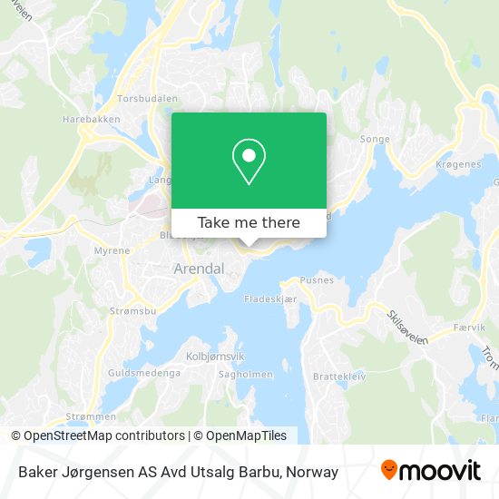 Baker Jørgensen AS Avd Utsalg Barbu map