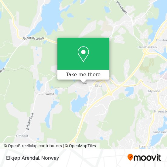 Elkjøp Arendal map