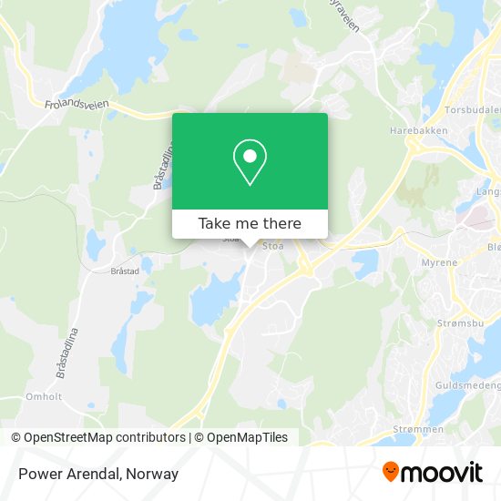 Power Arendal map