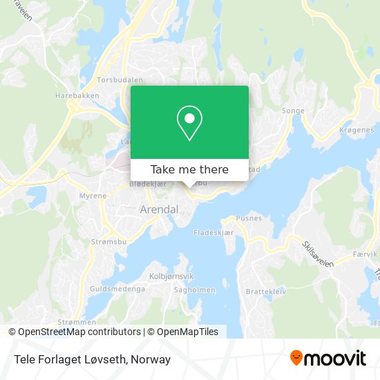 Tele Forlaget Løvseth map