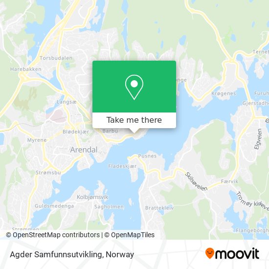 Agder Samfunnsutvikling map