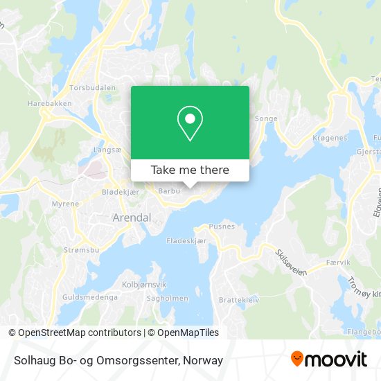 Solhaug Bo- og Omsorgssenter map