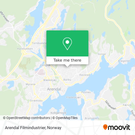 Arendal Filmindustrier map