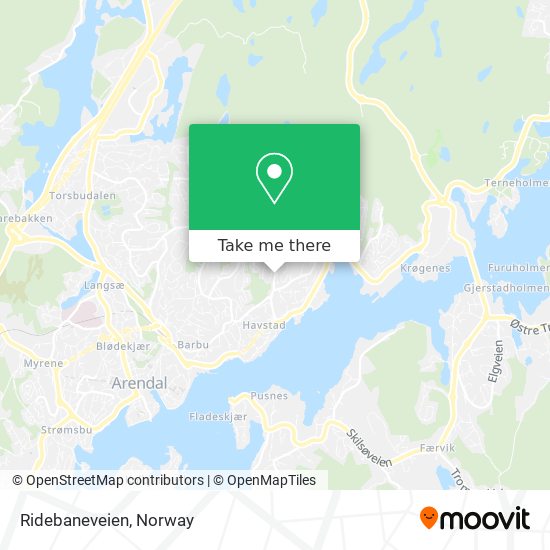 Ridebaneveien map