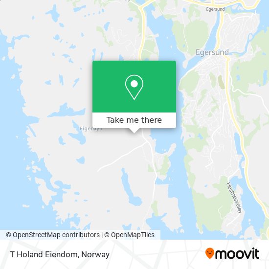 T Holand Eiendom map