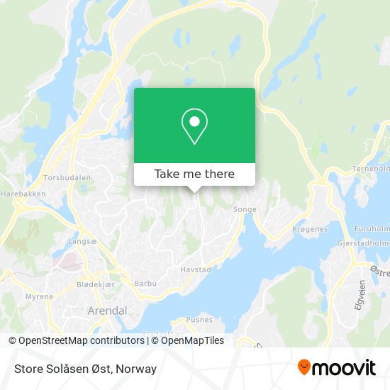 Store Solåsen Øst map