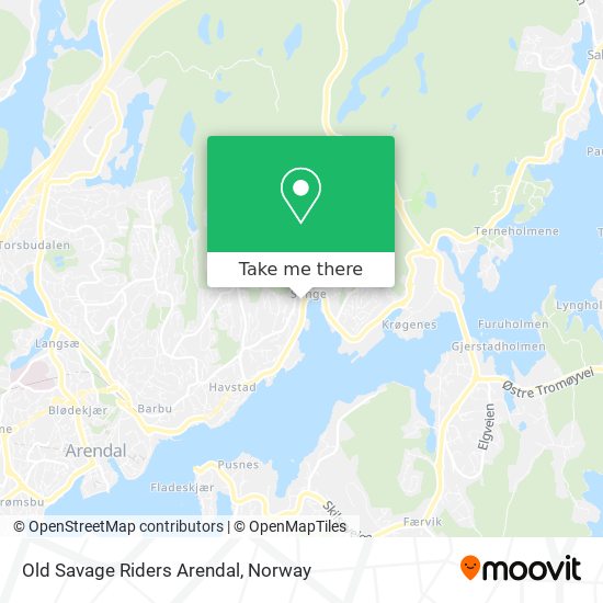 Old Savage Riders Arendal map