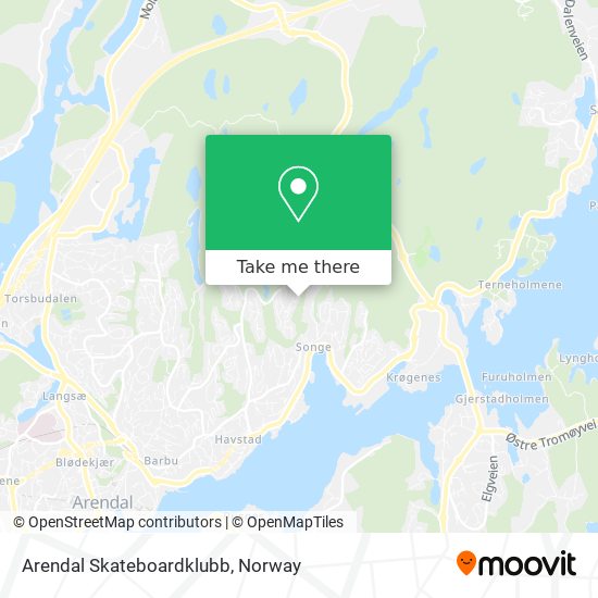 Arendal Skateboardklubb map