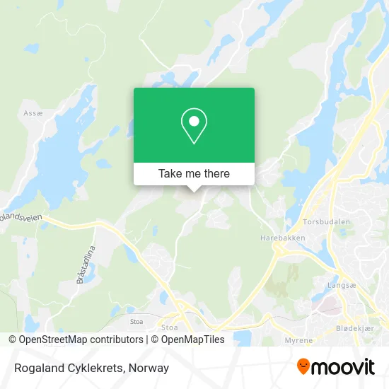 Rogaland Cyklekrets map