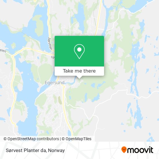 Sørvest Planter da map