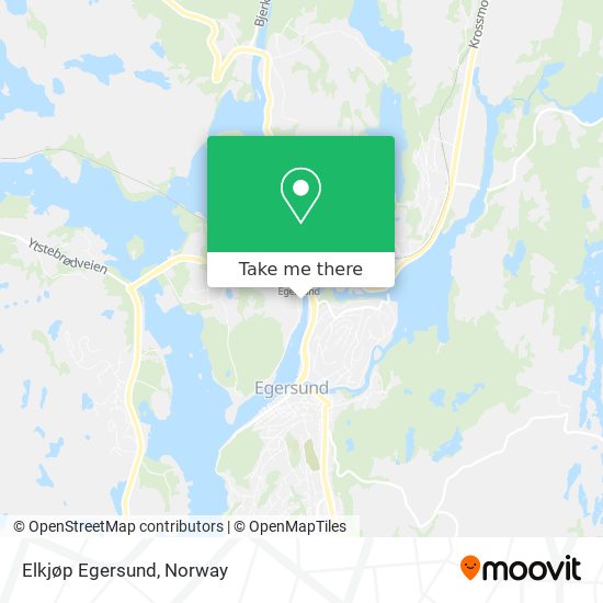 Elkjøp Egersund map