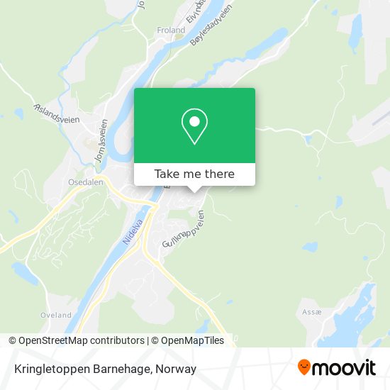 Kringletoppen Barnehage map
