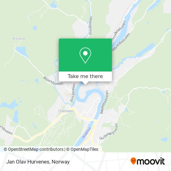 Jan Olav Hurvenes map