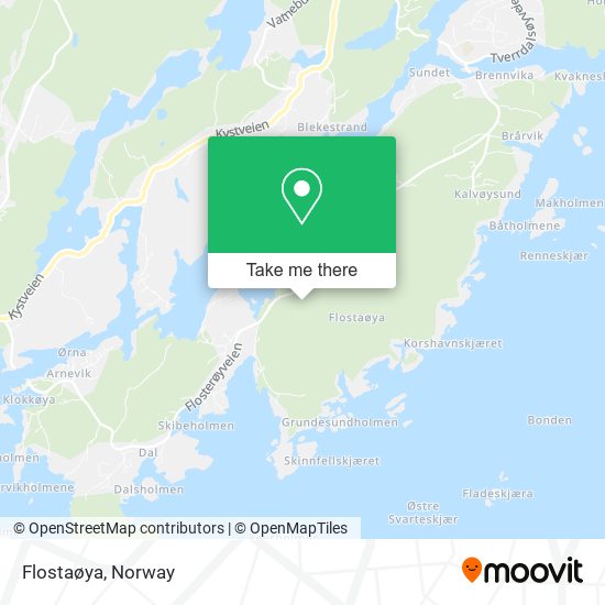 Flostaøya map